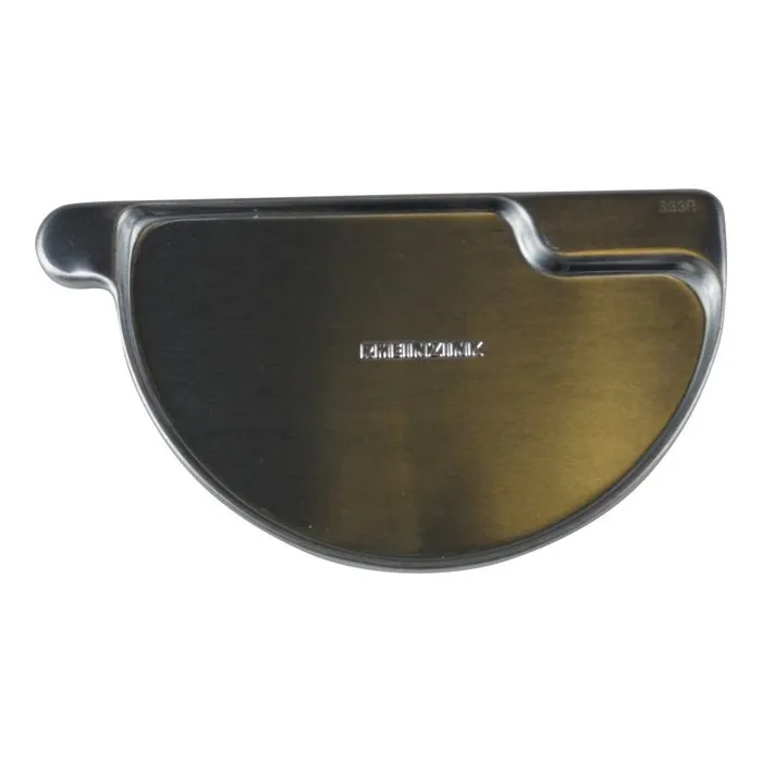 Rheinzink Kopschot mastgoot M333 rechts - Rheinzink t.b.v. lijmgoot