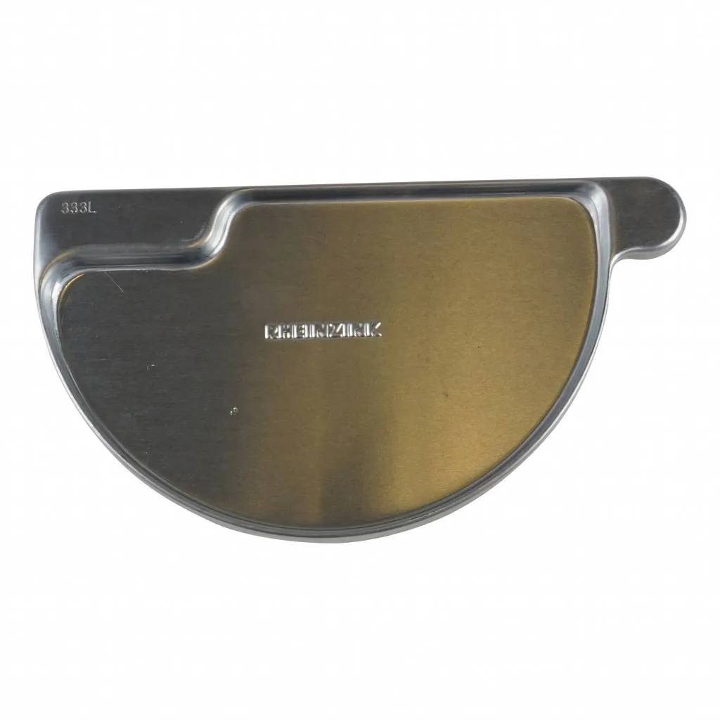 Rheinzink Kopschot mastgoot M333 links - Rheinzink