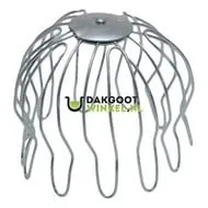 Boldraadrooster RVS - passend in regenpijp 120 mm