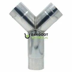 Rheinzink Zinken Y-stuk 80 mm rond voor regenpijp (Rheinzink)