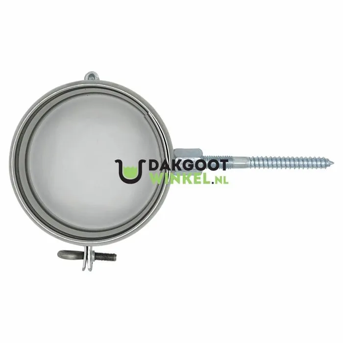 Scharnierbeugel gegalv. 80 mm. M8/M10 met schroefpen 100 mm + Wrong - SET