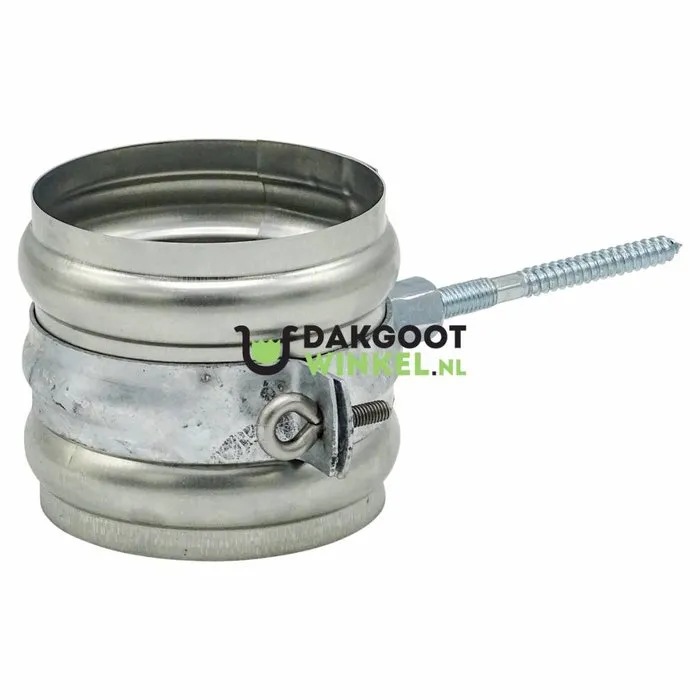 Scharnierbeugel gegalv. 100 mm. met schroefpen 100 mm + Wrong - SET