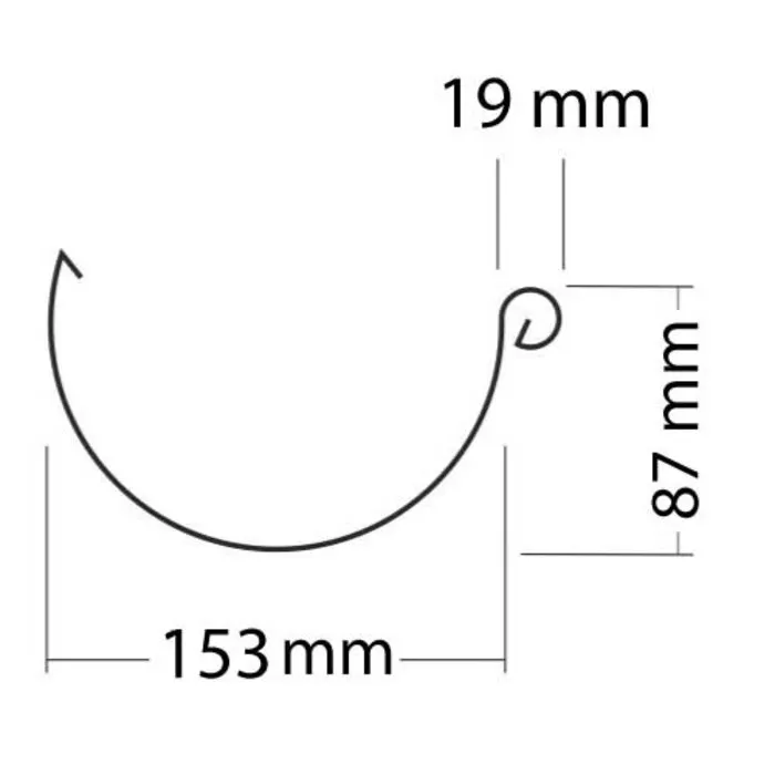 Prefa Aluminium dakgoot M333 - 3 meter P.10 zwart