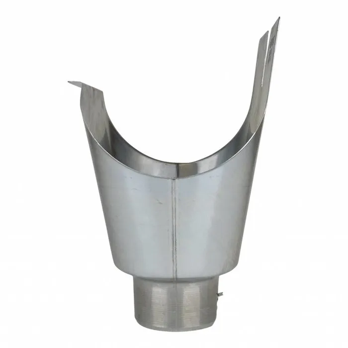Rheinzink Zinken tapeind (trechteruitloop) 80 mm t.b.v. mastgoot M280 (Rheinzink)