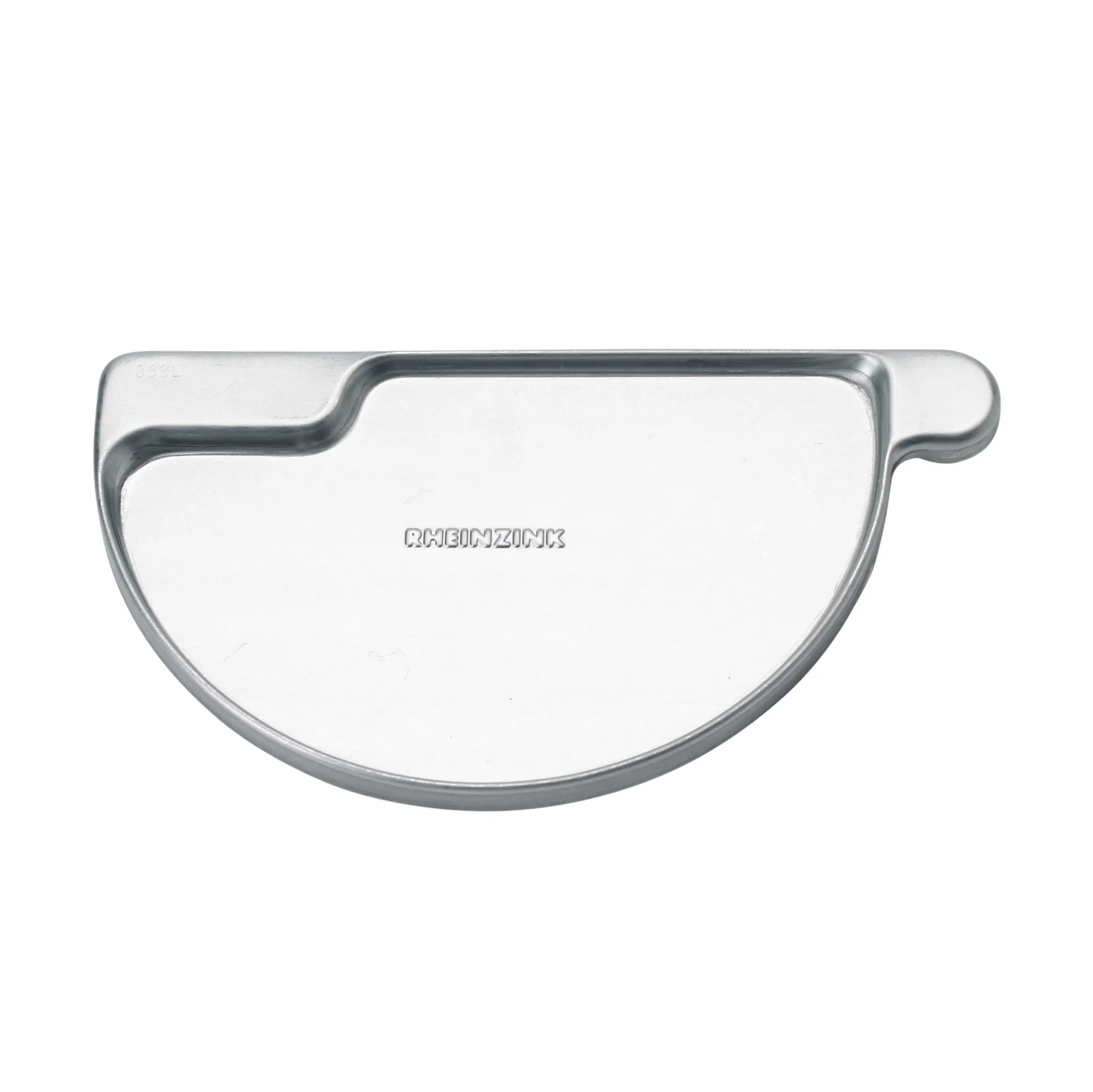 Rheinzink Kopschot mastgoot M280 links Rheinzink