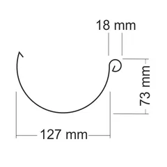 Rheinzink Zinken mastgoot M280 Rheinzink - 3 meter (0,70 mm)