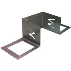 RVS inmetselbeugel 80x80 mm vierkant - nismodel