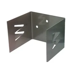 Huismerk RVS schroef nisbeugel 80x80 mm vierkant