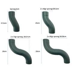 Kallos Aluminium bocht 85 graden 80 mm rond - antraciet RAL 7021 fijnstructuur (Kallos 0,7 mm)