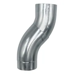 Grömo Zinken bocht 40 graden voor 80 mm regenpijp (standaard) (Grömo)