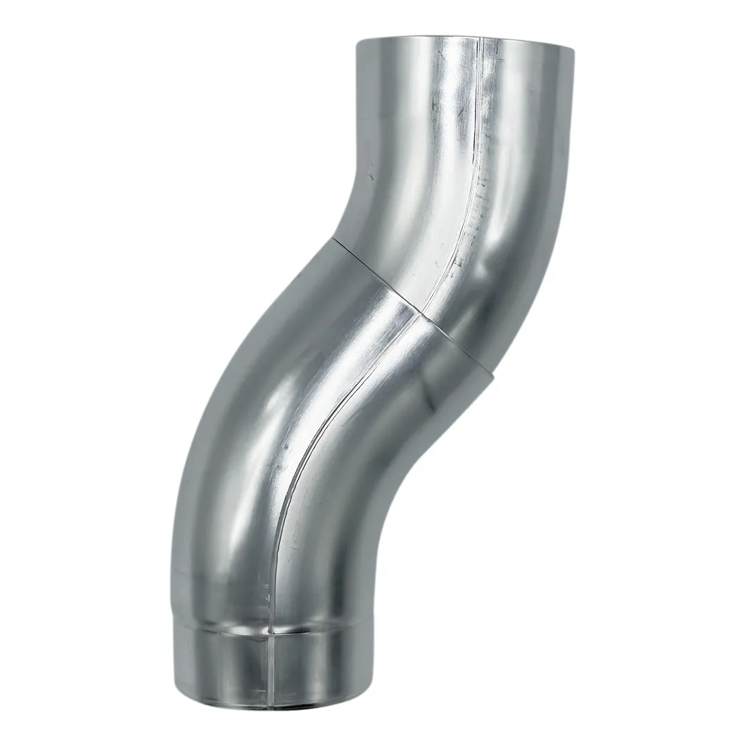 Nedzink Zinken bocht 40 graden voor 80 mm regenpijp (standaard) (Grömo)