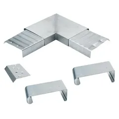 Rheinzink Zinken Quick-fix deklijst buitenhoekstuk 90 graden - complete set (Rheinzink)