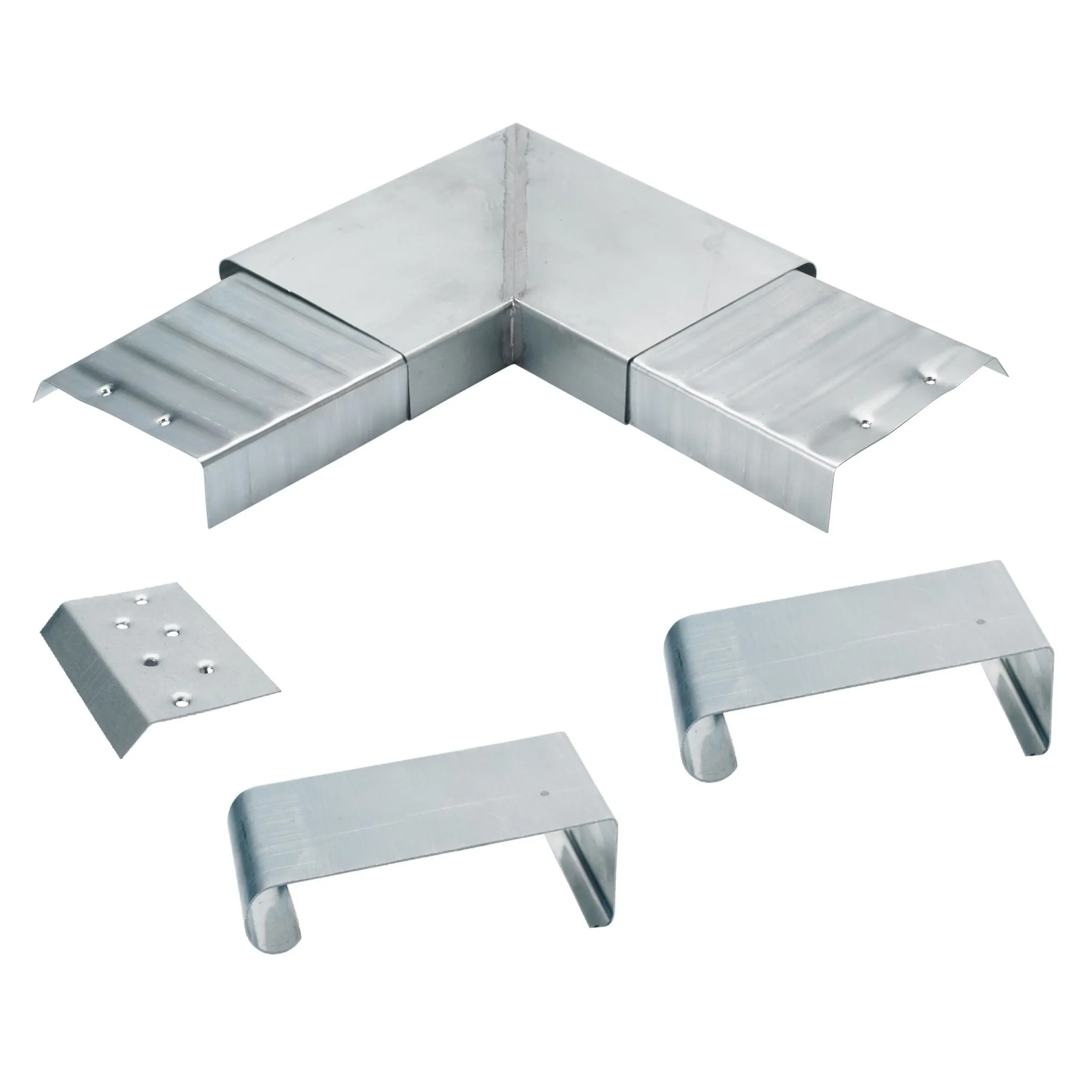Rheinzink Zinken Quick-fix deklijst buitenhoekstuk 90 graden - complete set (Rheinzink)