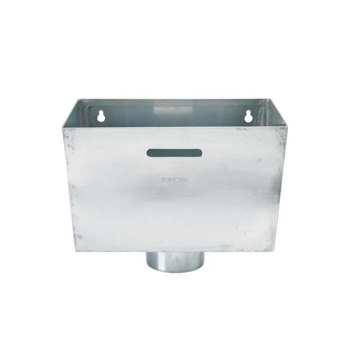 Rheinzink Vergaarbak zink 80 mm Trapezium
