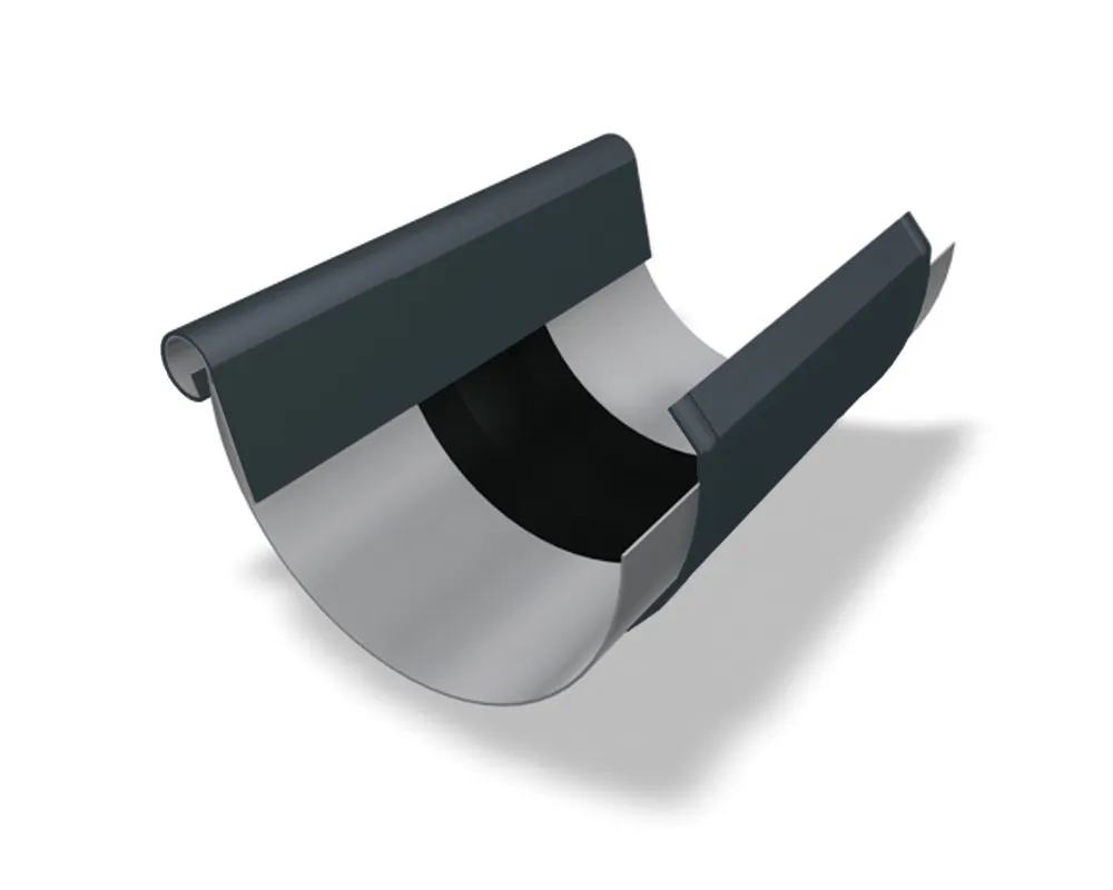 Prefa Aluminium expansiestuk met kraal en kap M280 P.10 zwart (Prefa)