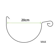 Nedzink Zinken dakgoot - mastgoot M44 - 3 meter (NedZink 0,8 mm)