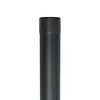 Prefa Regenpijp aluminium 80 mm  0.7mm dik 3 meter - zwart