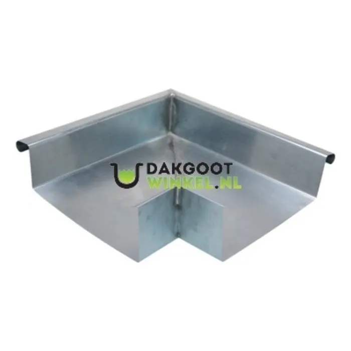 Nedzink Buitenhoek bakgoot B37. 90 graden. zink