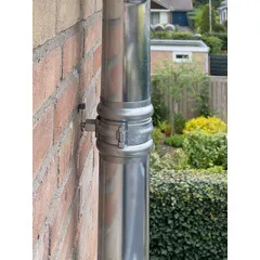 Nedzink Zinken regenpijpbeugelset 80 mm M10 - set met montage-opties
