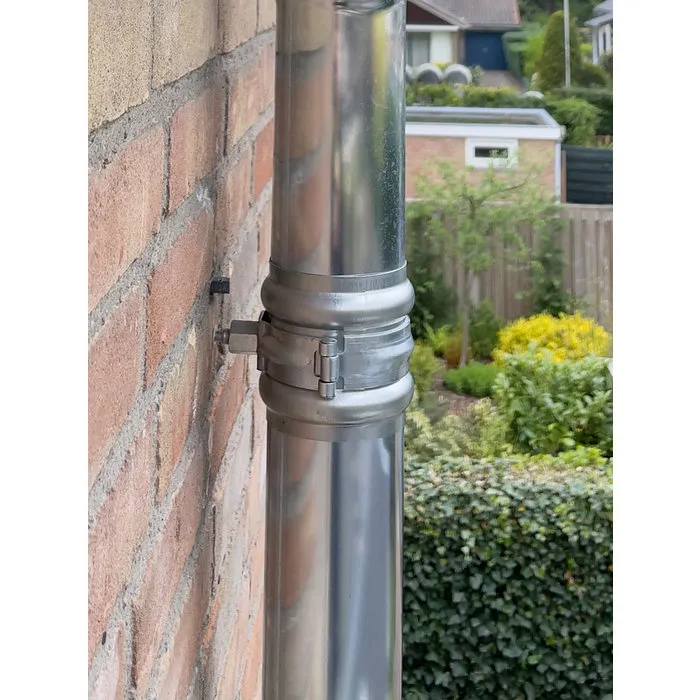 Nedzink Zinken regenpijpbeugelset 80 mm M10 - set met montage-opties