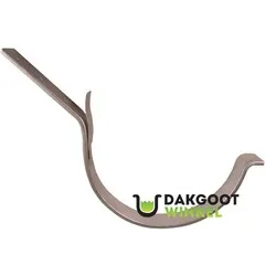 Nedzink 45 graden gootbeugel M44 gegalvaniseerd, lip/klang - 5 mm dik (NedZink)