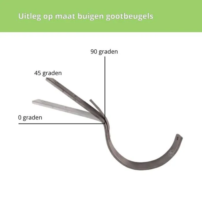 M44 45 graden beugel gegalv. met tapgat t.b.v. hoeklijn montage