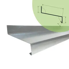 Rheinzink Zinken waterslag op maat (Rheinzink titaanzink 0,8 mm)