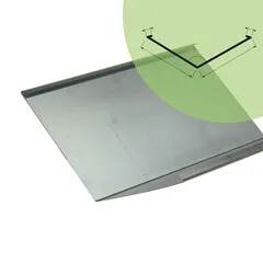 Rheinzink Zinken kilgoot op maat (Rheinzink titaanzink 0,8 mm)