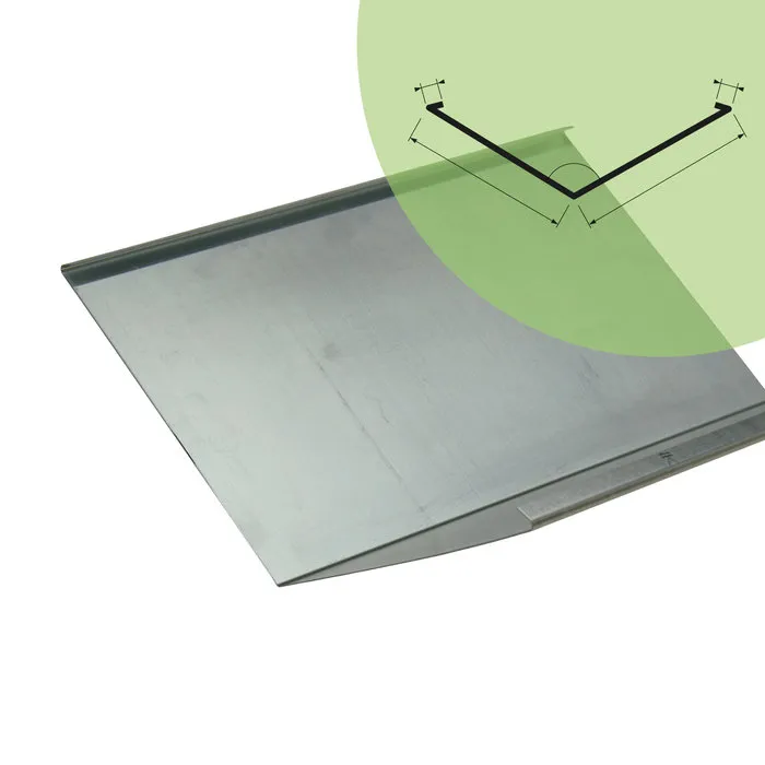 Rheinzink Zinken kilgoot op maat (Rheinzink titaanzink 0,8 mm)