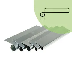 Rheinzink Zinken kraallijst op maat (Rheinzink titaanzink 0,8 mm)