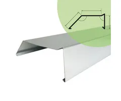 Rheinzink Deklijst Vlak met neus | Rheinzink