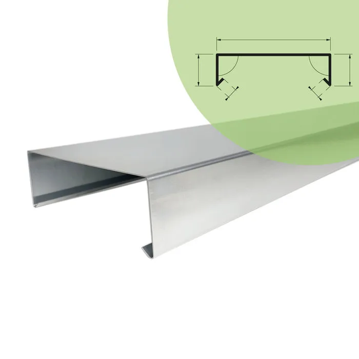 Rheinzink Zinken afdekkap op maat (Rheinzink titaanzink 0,8 mm)