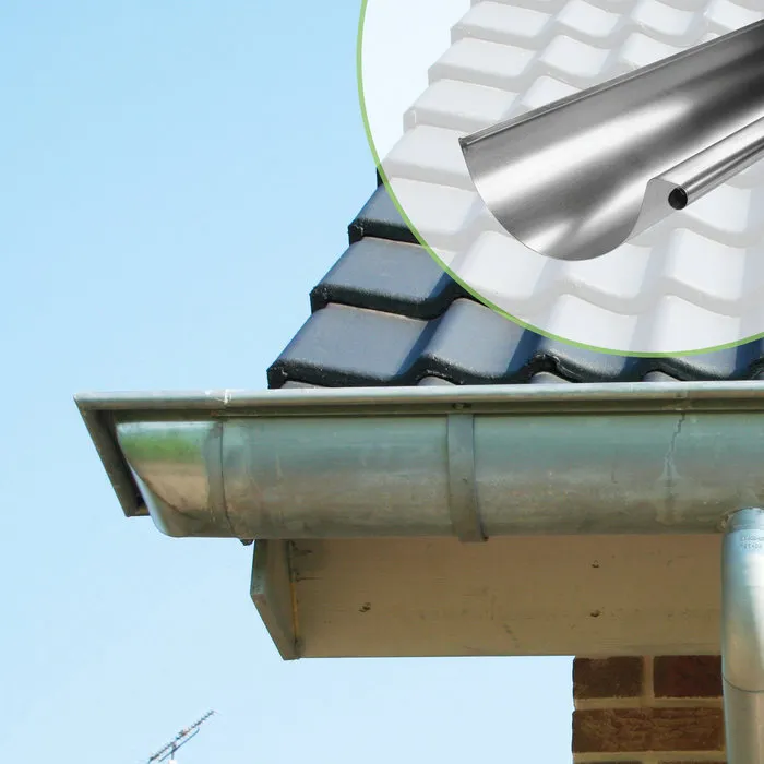 Nedzink Zinken dakgoot - mastgoot M44 - 3 meter (NedZink 0,8 mm)