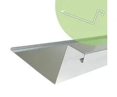 Rheinzink Dakgoot op maat met waterkering neus | Rheinzink