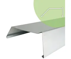 Rheinzink Deklijst Vlak met neus | Rheinzink