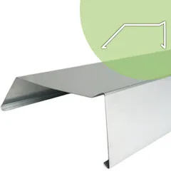 Rheinzink Zinken deklijst op maat vlak met neus (Rheinzink titaanzink 0,8 mm)