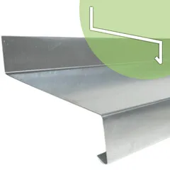 Rheinzink Zinken waterslag op maat (Rheinzink titaanzink 0,8 mm)