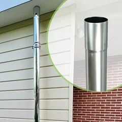 Nedzink Zinken regenpijp 80 mm rond - 3 meter (NedZink 0,65 mm)
