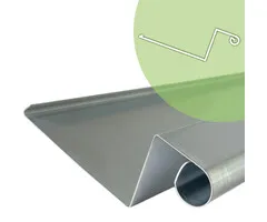 Rheinzink Dakgoot op maat Schuine voorkant | Rheinzink