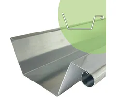 Rheinzink Dakgoot op maat Schuine achterkant | Rheinzink