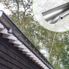 Nedzink Zinken mastgoot M37 - 2 meter (NedZink 0,8 mm)