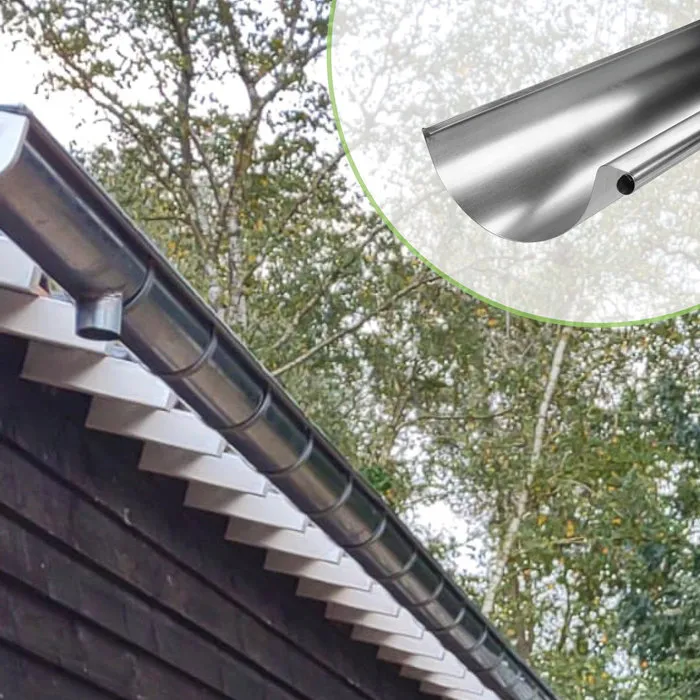 Nedzink Zinken mastgoot M37 - 2 meter (NedZink 0,8 mm)