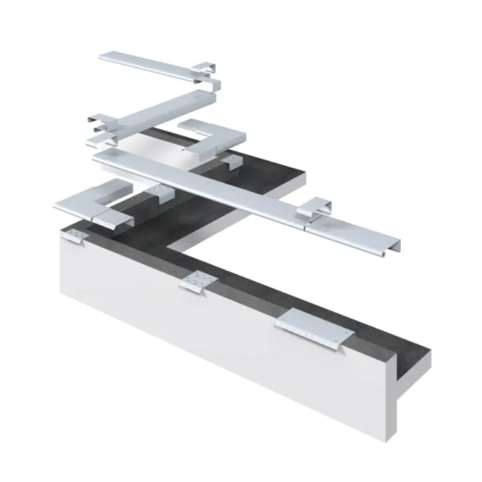 Rheinzink Zinken snel-deklijst 90 graden - daktrim - 3 meter (zonder solderen)