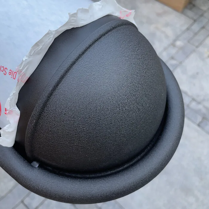 Prefa Kopschot bolvormig M333 in P.10 zwart (links/rechts te monteren)