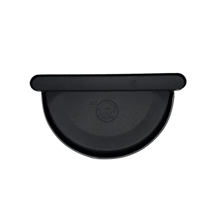 Prefa Kopschot vlak M333 in mat zwart (links/rechts te monteren)