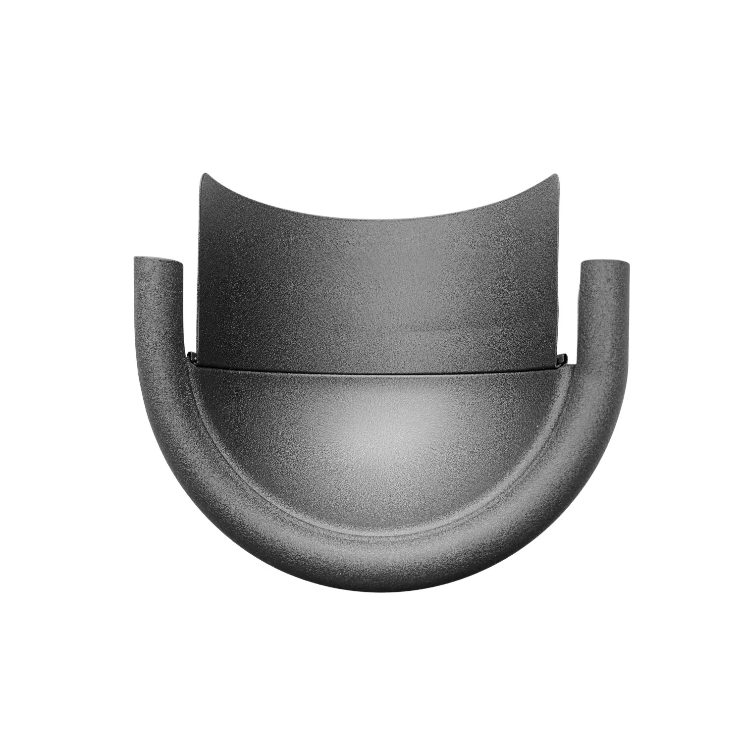 Prefa Aluminium kopschot bolvormig M333 P.10 zwart - links/rechts te monteren (Prefa)