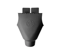 Prefa Trechteruitloop M333 80 mm P.10 zwart | Prefa