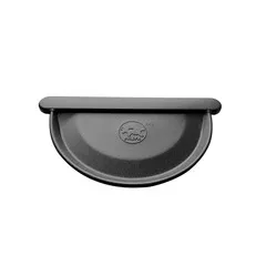 Prefa Aluminium kopschot vlak M280 P.10 zwart - links/rechts te monteren (Prefa)