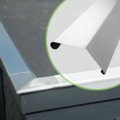 Rheinzink Zinken KliQ-deklijst 135 graden - daktrim - 3 meter (zonder solderen)