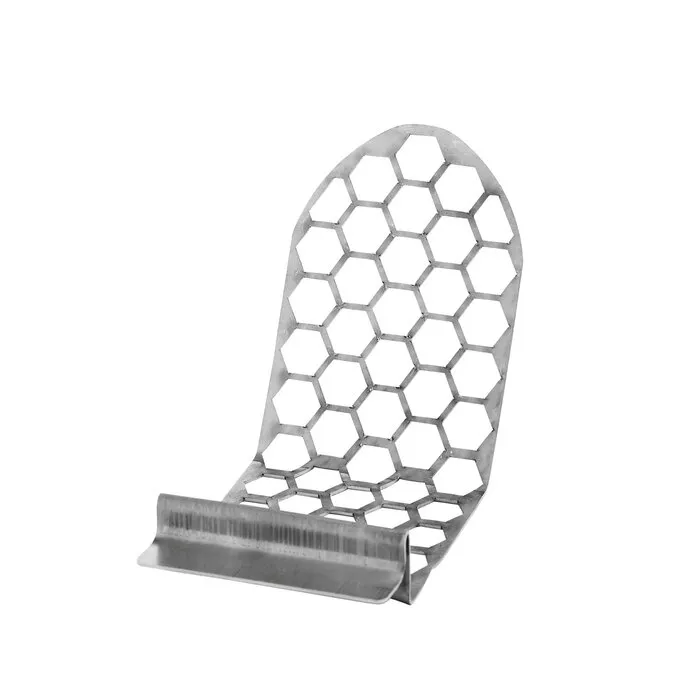 Rheinzink Zinken bladafscheider 80 mm incl. uitneembaar RVS rooster (Rheinzink, 35,5 cm hoog)